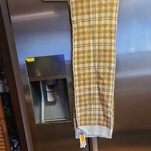 Timberland Brown and White Knit Scarf New